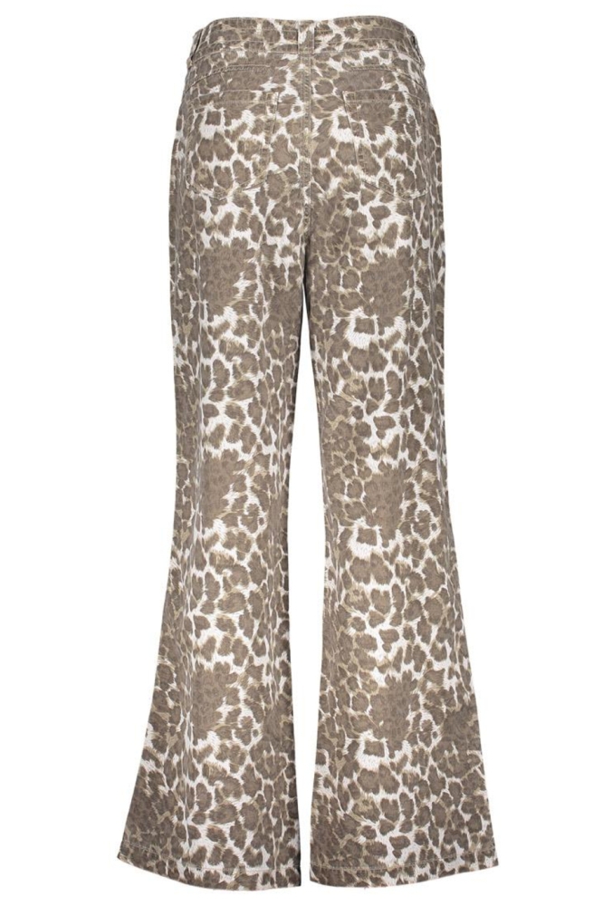 STRAIGHT LEG JEANS WITH LEOPARD PRINT 51333 10 000720 SAND LEOPARD
